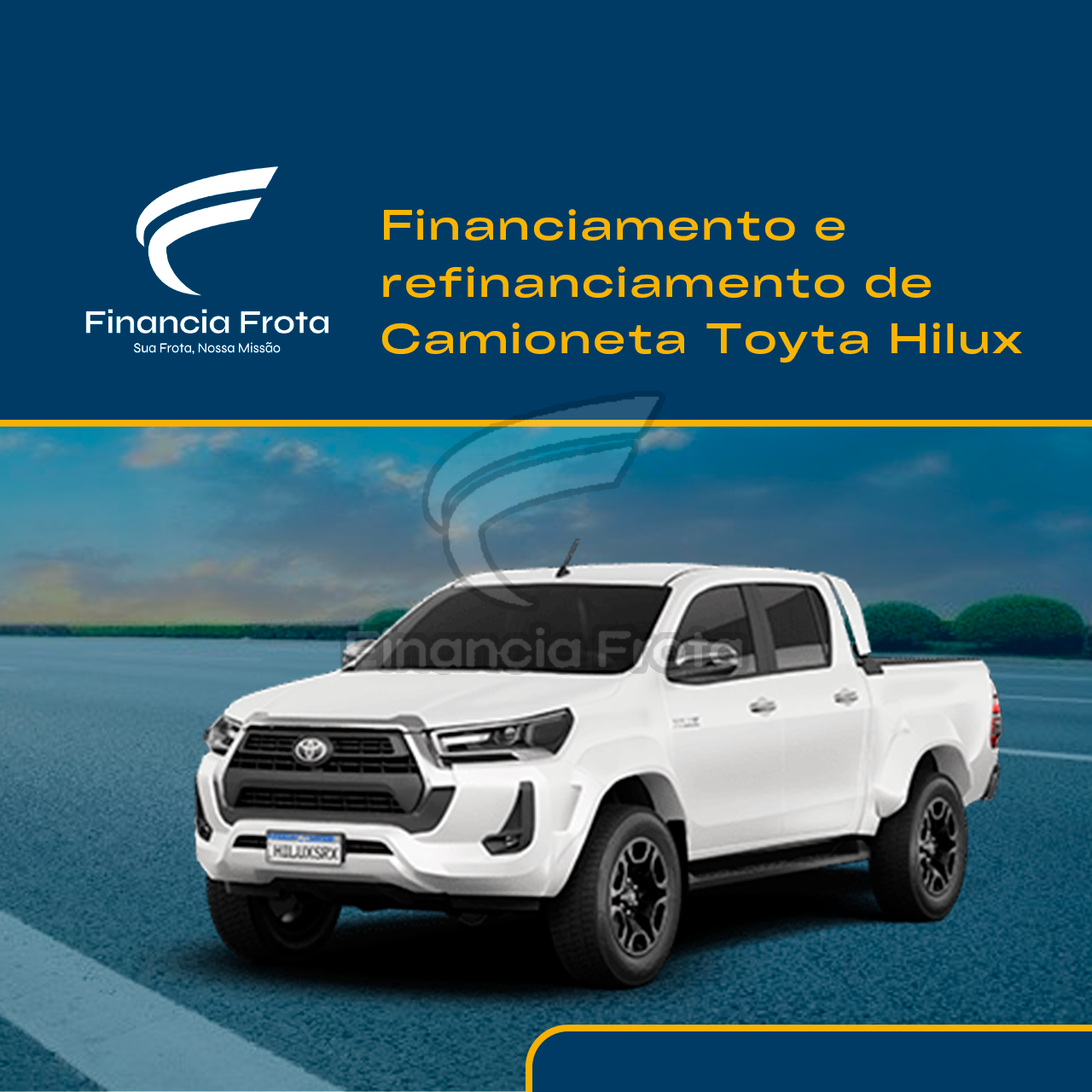 Financiamento Camioneta Toyota Hilux - Financia Frota